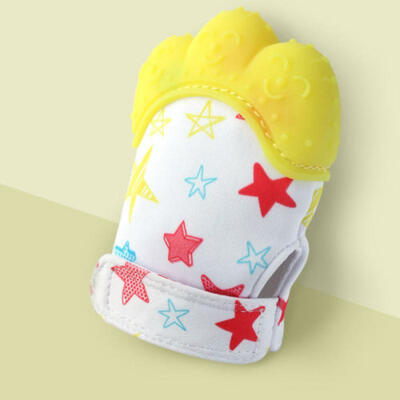

Baby Silicone Mitts Teething Mitten Health Beauty Brush Teether Toy Gifts