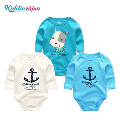 

3PCS Babywear Clothing Sets Baby Girl Clothes Newborn Cotton Bodysuits Bebe Long Sleeve Baby Boy Clothes Rompers Unicorn Active