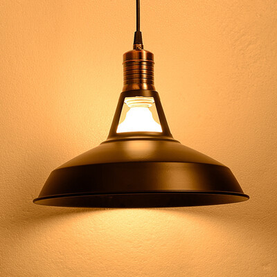 

Baycheer HL485914 Industrial 31CM Warehouse Barn Style 1 Light Pendant