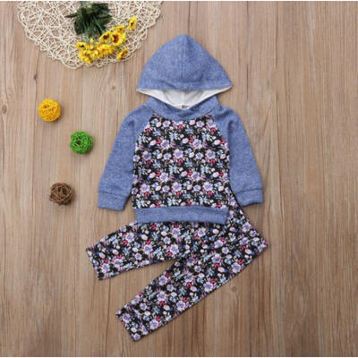 

UK Newborn Infant Baby Girl Floral TopsPants 2pcs Outfits Set Clothes Tracksuit
