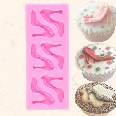 

Silicone High-heel Shoes Design Fondant Cake Molds Chocolate Mould Decoration