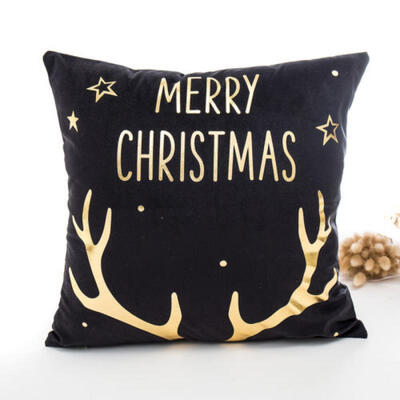 

Christmas Deer Sofa Bed Home Decoration Festival Pillow Case Cushion Cover