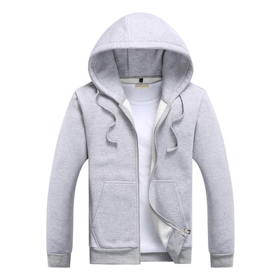 

Men Hoodies 2018 Sudaderas Hombre Hip Hop Mens Brand Solid Zipper Hoodie Sweatshirt Slim Fit Men Hoody -XXXL