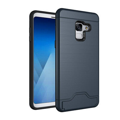 

Fivice Samsung A5 2018A530 Case TPU all-inclusive anti-drop brushed card with bracket mobile phone case