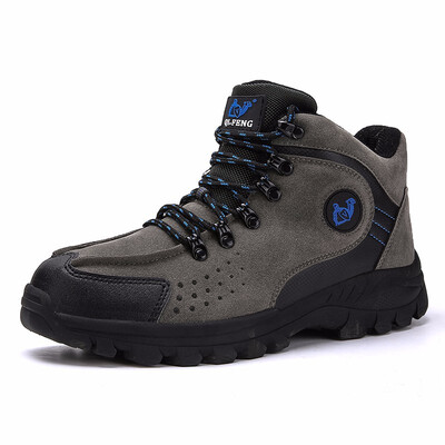 

Men Shoes Winter With Plush Warm Ankle Boots Outdoor Hiking Shoes Wear-resistant Rubber Sole Non-slip Walking Shoes Male Sneakers