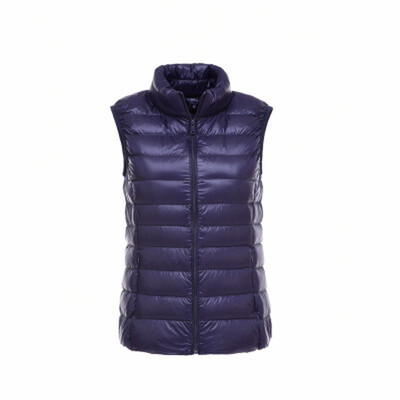 

2018New Autumn Women White Duck Down Vest Ultra Light Down Vest Jacket Winter Slim Sleeveless Coat