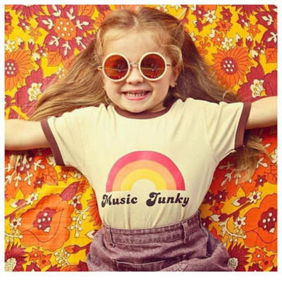 

Kids Boys Girls Rainbow Cool Funny T-shirt Casual Summer Clothes Graphic Tee Top