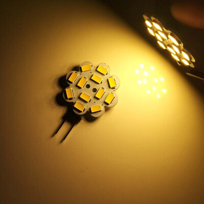 

10PCS G4 35W LED Bi-Pin Lights 12LEDS SMD 5730 300-350LM DC12V Decorative Lamp