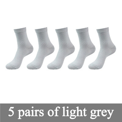 

Men Bamboo Fiber Socks Brand New Casual Business Dress Anti-Bacterial Deodorant Breatheable Man Tube Socks 5pairs lot