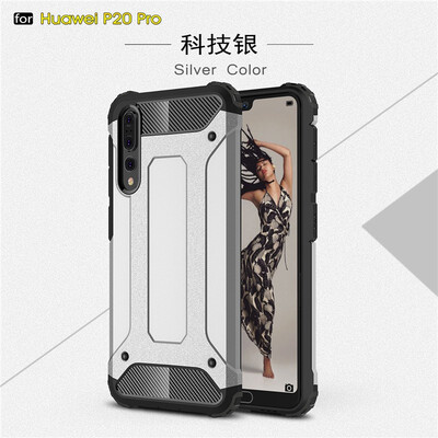 

Fivice Huawei P20 pro case Luxury Silicone Diamond Armor PC Hard Shell Phone Case