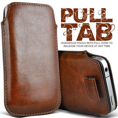 

Fashion PU Leather Pull Tab Sleeve Pouch For Meizu U10 U 10 50 inch Phone Cases Bag Universal Full Protective Pouch