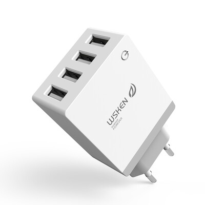 

WSKEN 5V 21A 4-Port Smart USB Charger EU