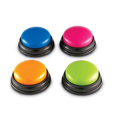 

Small Size Easy Carry Voice Recording Sound Button for Kids Interactive Toy Answering Buttons OrangePinkBlueGreen