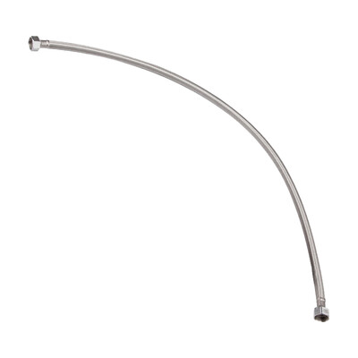 

MEJUE Z-4409 stainless steel wire braided water hose four-point interface hot&cold water inlet&outlet pipe double-headed tube a 100cm