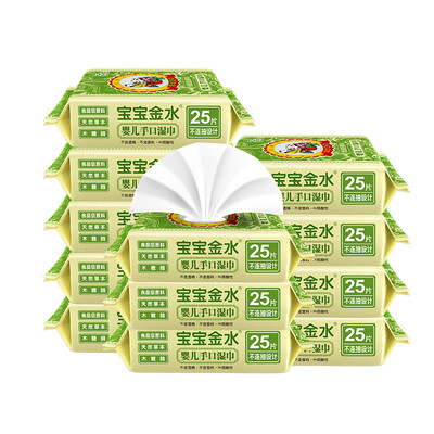 

Baobaojinshui Baby wipes small packs 12pcs x 12 bags