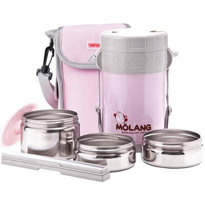 

Jingdong supermarket] Taifu high (TAFUCO) insulation lunch box 1.5L vacuum stainless steel heating three-layer lunch box T-0701 blue
