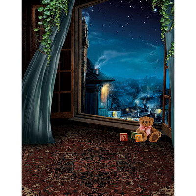 

City Night View Photo Backdrop 57FT Vinyl Fabric Cloth Digital Printing Photo Background s-2276