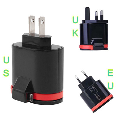 

Mzxtby 34A 2-Ports EU US UK Plug Charger For Samsung Xiaomi Huawei Dual usb Mobile Phone wall Charging With 20cm Type C Cable