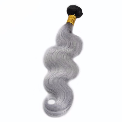 

NamiHair Wholesale Price High Quality Ombre Color 1BGrey Brazilian Body Wave Hair Weave Bundles 100 Human Remy Hair Extension