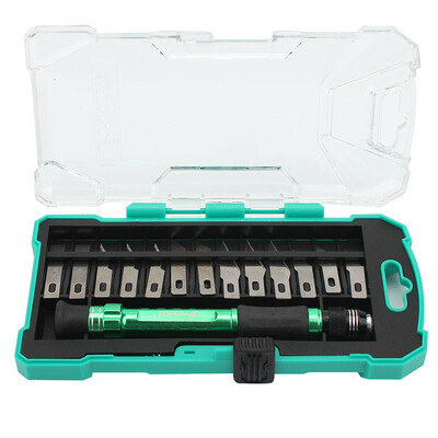 

Po'er (Pro'skit) PD-398 14 предметов из резьбы по резьбе из алюминиевого сплава из резного ручка