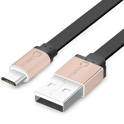 

Ferguson (cabos) F0030025 Эндрюс смартфон кабель для передачи данных microusb зарядное устройство линия общие данные плоская линия 0.25M золотая головка черная линия