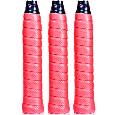 

Liang Jian badminton beat pressure handballs tennis racket sweat banded fish pole handle leather red 3