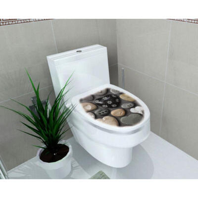 

1PCS Toilet Seats Art Wall Stickers Quote Bathroom Decoration Art Home Decor UK