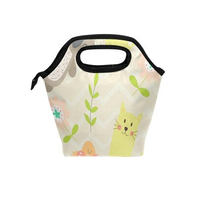 

Lunch Bag Tote Bag Animals Flower Travel Picnic Organizer Lunch Holder Handbags Lunch Bag Box for Office