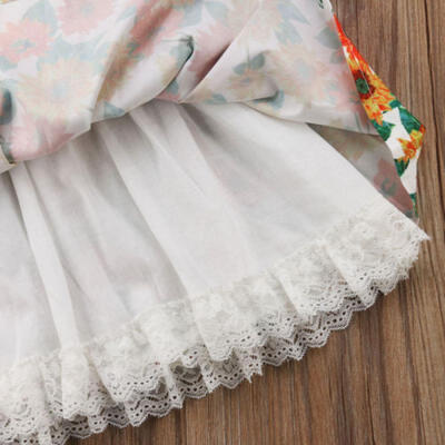 

ärmellose kleinkind kinder mädchen blumen spitzen sommer sonnenblumen kleider