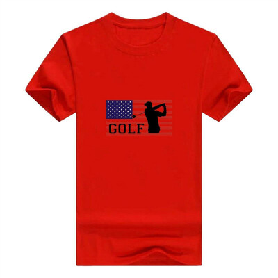 

American Pride Golf Golfer Crewneck Mans t-Shirt