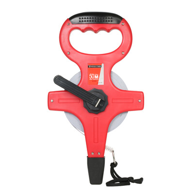 

50m164ft Professional Open Reel Long Tape Measure Retractable Tapeline Measuring Tool