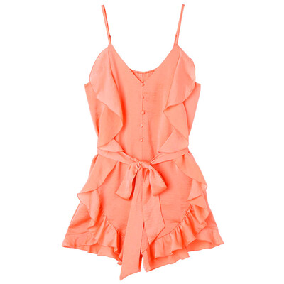 

Button Up Spaghetti Strap Romper