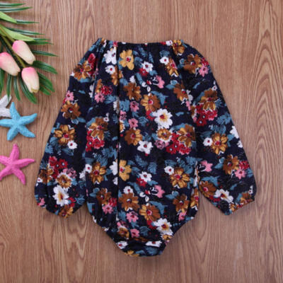 

Sweet Newborn Baby Girls Floral Romper Top Bodysuit Clothes Outfits One-piece