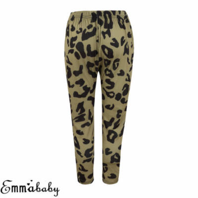 

AU Women Leopard Print Harem Trousers Leggings Ladies Casual Joggers Sport Pants