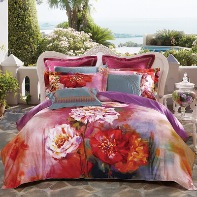 

LUOLAI LOLI Home Textiles Bedding Set Cotton Satin Seat W-DY1808C-4 15m Bed 200 230