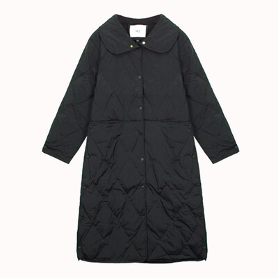 

Womens tide brand winter new warm pressure line&long down jacket coat