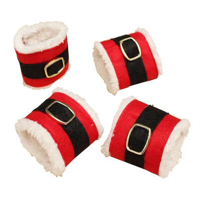 

UpperX 4 x Christmas Napkin rings wedding napkin holder wedding banquet xmas dinner decor