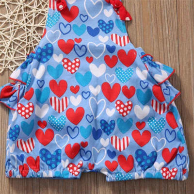 

Newborn Infant Baby Girl Clothes Gallus Romper Jumpsuit Bodysuit Outfits AUStock