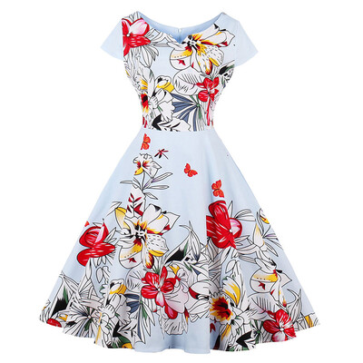 

Retro Floral Print Pin Up Dress