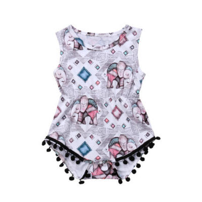 

Cute Newborn Baby Girls Tassels Cartoon Romper Jumpsuit Outfits Clothes