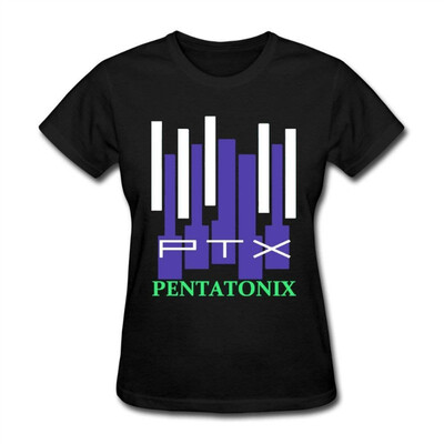 

Zelura Pentatonix Womens T-shirts Black