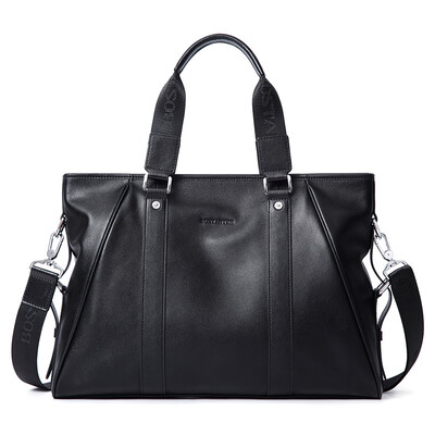 

BOSTANTEN (BOSTANTEN) men's handbag head layer of leather men's bag vertical section briefcase business bag computer bag B1162042 black