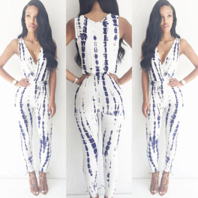 

New Women Ladies Floral Clubwear Playsuit Bodycon Party Jumpsuit Romper Trousers