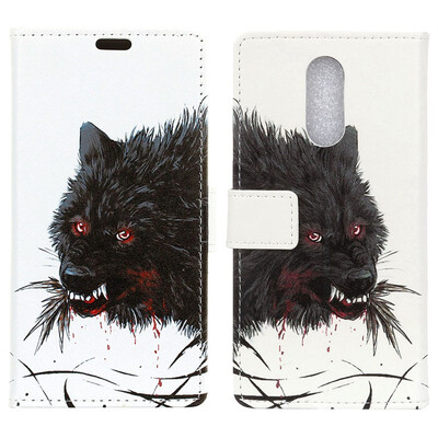 

MOONCASE Alcatel 1c Painted Leather Case - Hungry Wolf