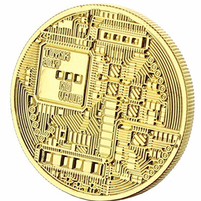 

Outdoor Bitcoin Gold Plated Commemorative Collectors Coin