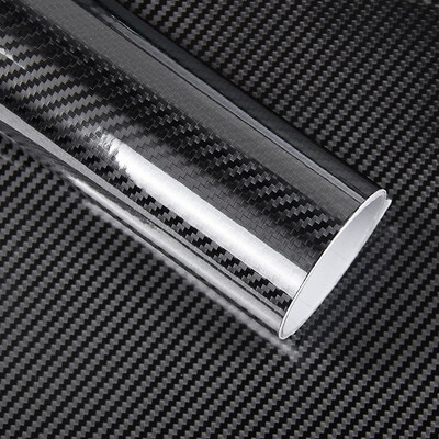 

Black 5D Vinyl Film Carbon Fiber Car Wrap Film Carbon Fiber Car Sticker Accessory Auto Film