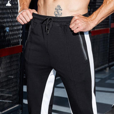 

New Mens Long Pants Gym Joggers Sports Sweatpants Skinny Tracksuit Trousers