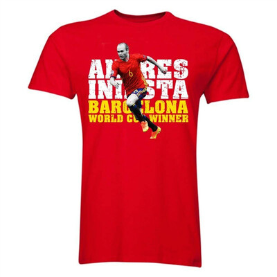 

Andres Iniesta Barcelona Player T-Shirt Red