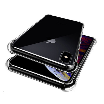 

Anti knock shockproof Soft Clear cover For Apple iPhone X XR XS XS Max Transparent TPU Silicone Protect SmartPhone Case