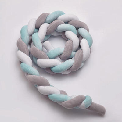 

Lovely Baby Soft Knot Pillow Braided Crib Bumper Decorative Bedding Cushion Déco